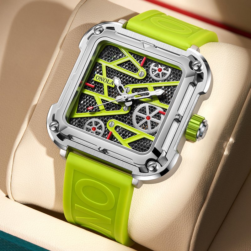Reloj de moda para hombre ONOLA Hollow, automático completo, relojes de lujo para hombre